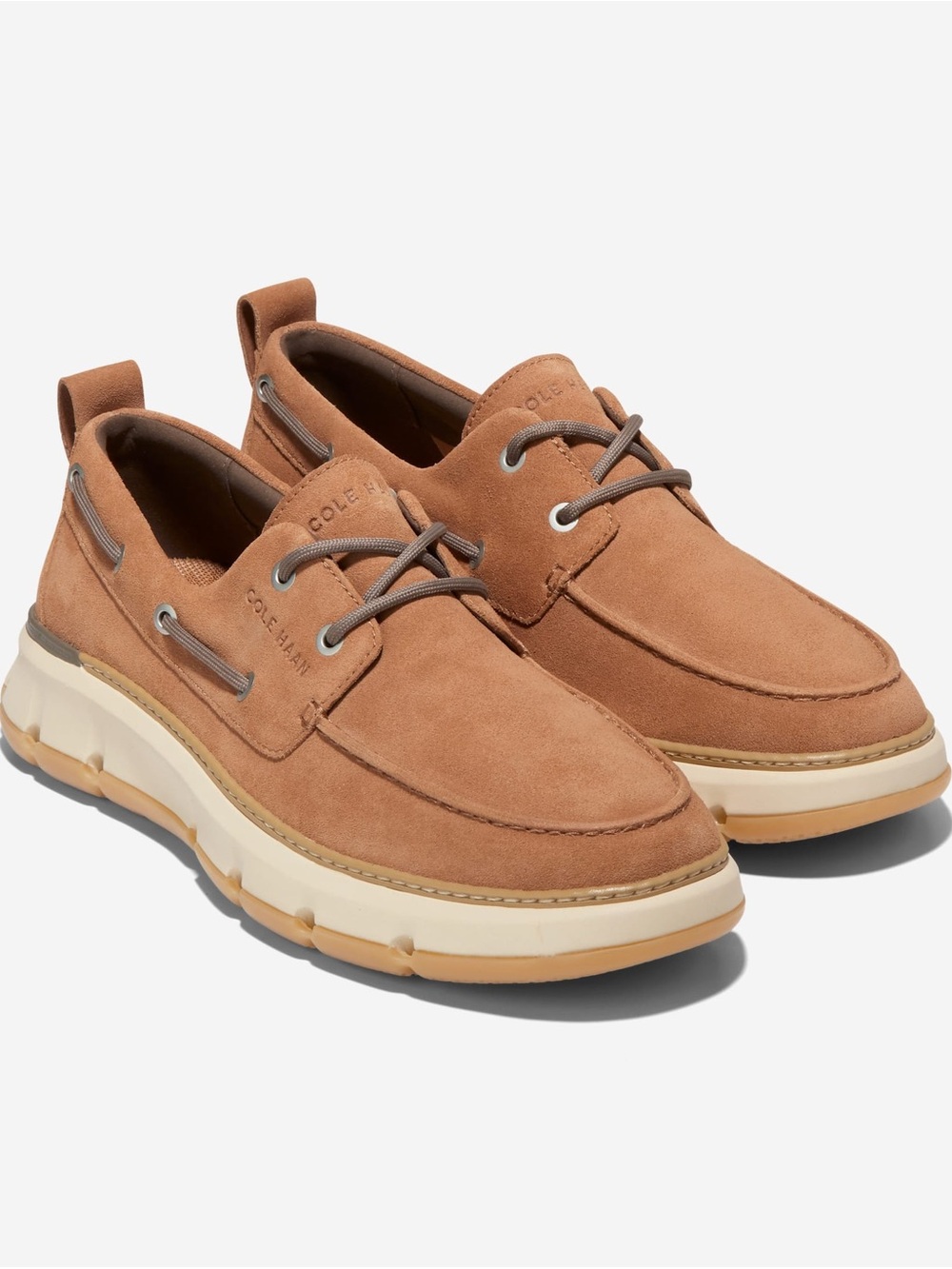 Cole Haan ZERØGRAND Regatta Boat Shoe mens 11 brown fisherman nautical preppy